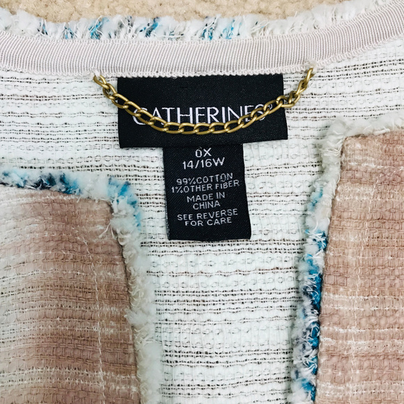 Catherines Woodgrain Floral Tapestry Jacket 14/16 - Picture 6 of 6